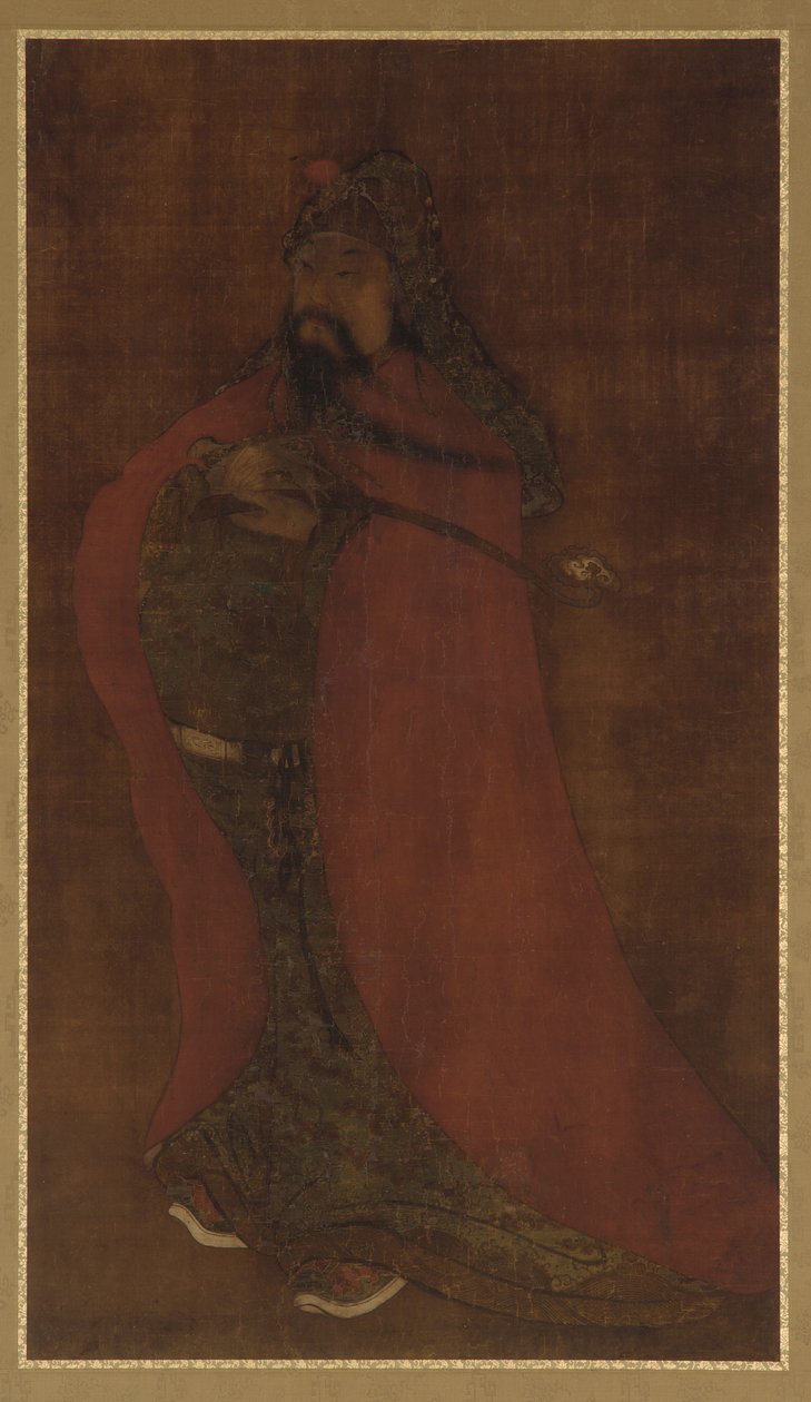 Portræt af en Han-kejser, 1279-1368. af Unbekannt