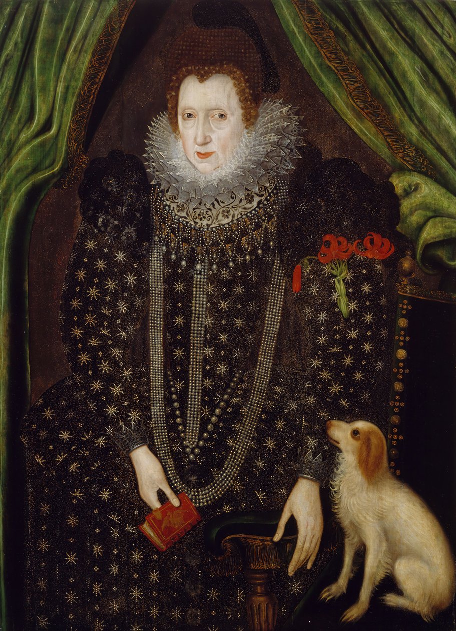 Portræt af en dame, 1600-1700. af Unbekannt
