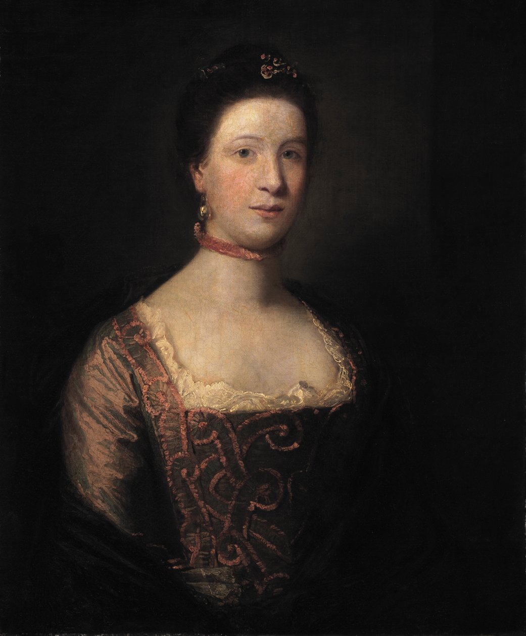 Portræt af en dame, ca. 1820. af Unbekannt