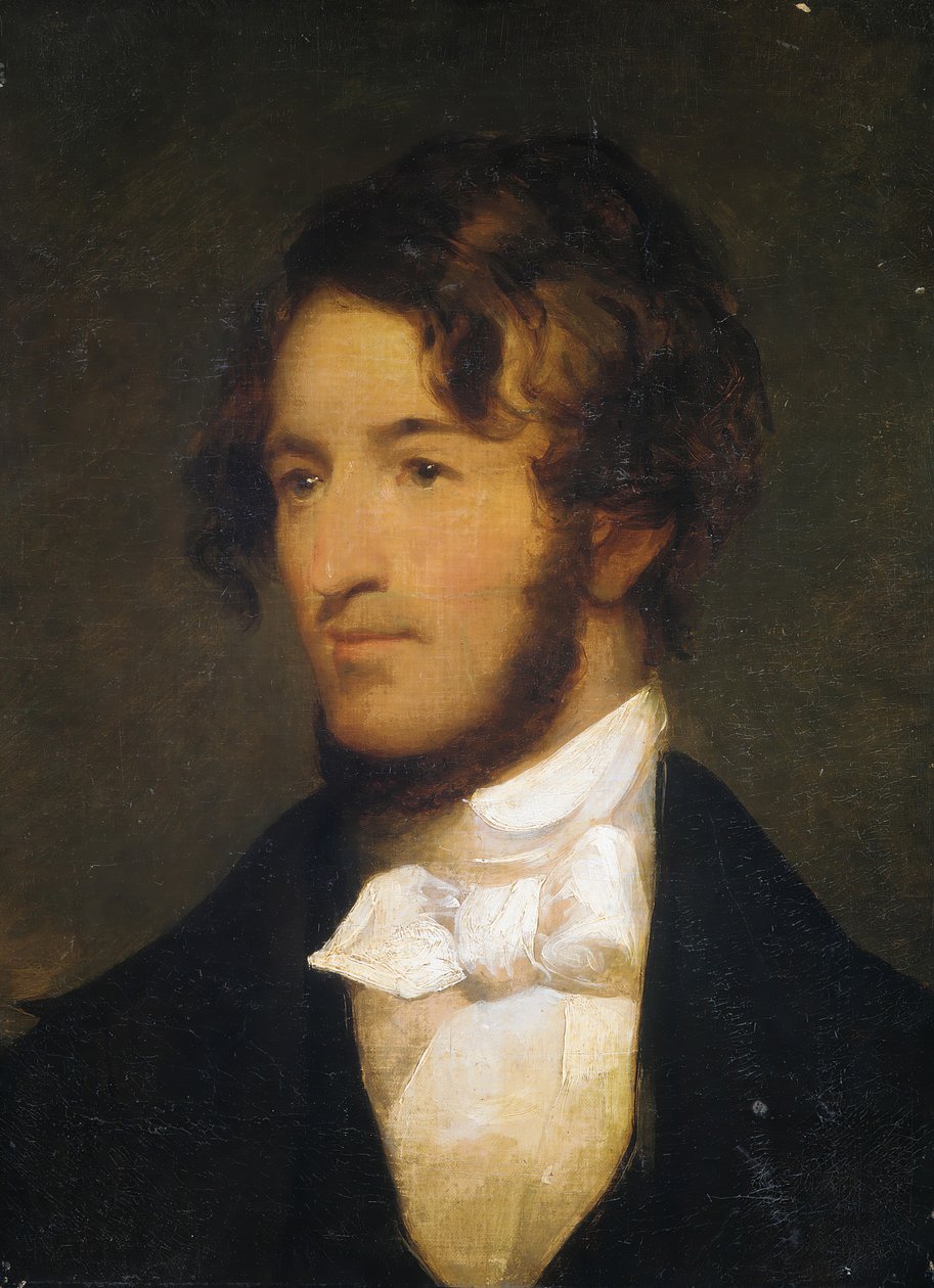 Portræt af en mand, 1800-1850. af Unbekannt