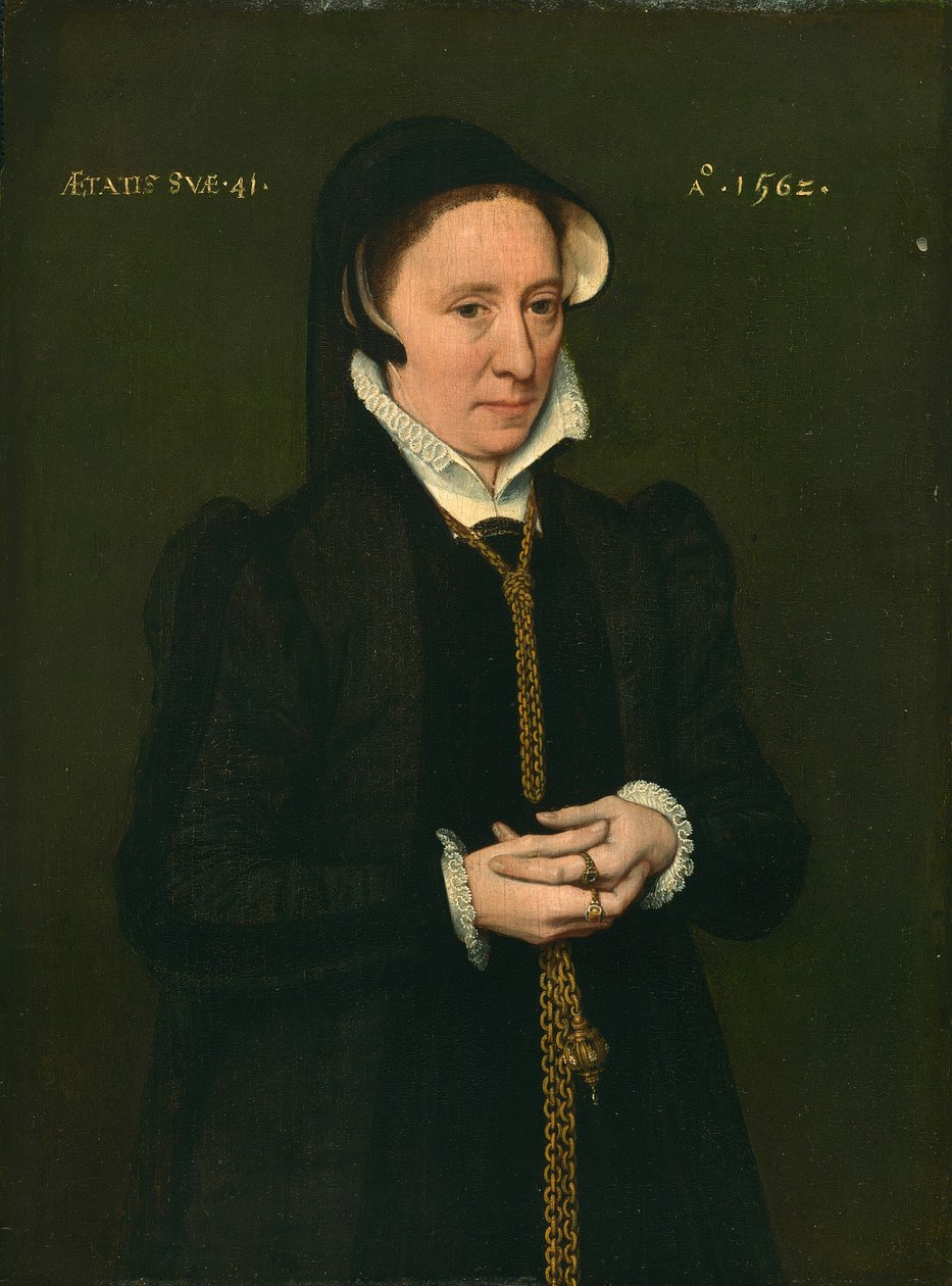 Portræt af en kvinde, 1562. af Unbekannt