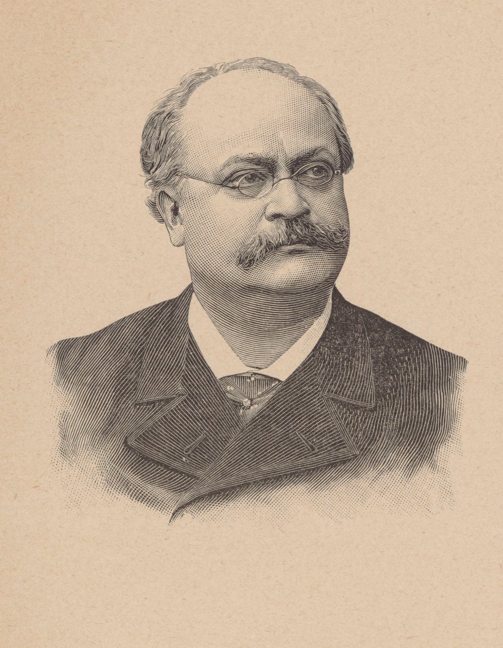 Portræt af komponisten Charles Lecocq 1832-1918. af Unbekannt