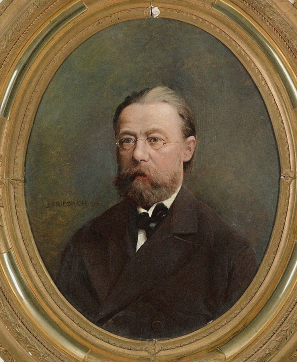 Portræt af komponisten Bedrich Smetana. af Unbekannt