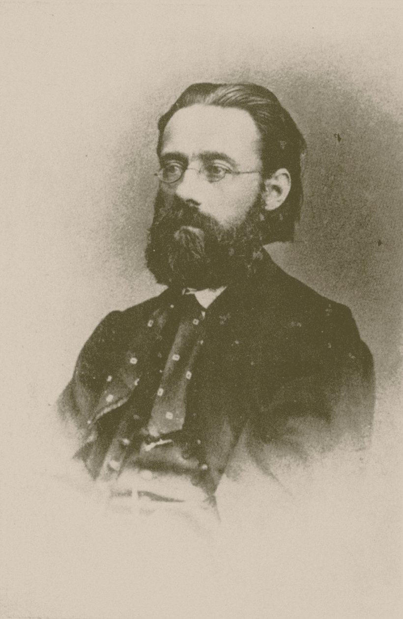 Portræt af komponisten Bedrich Smetana, 1866. af Unbekannt