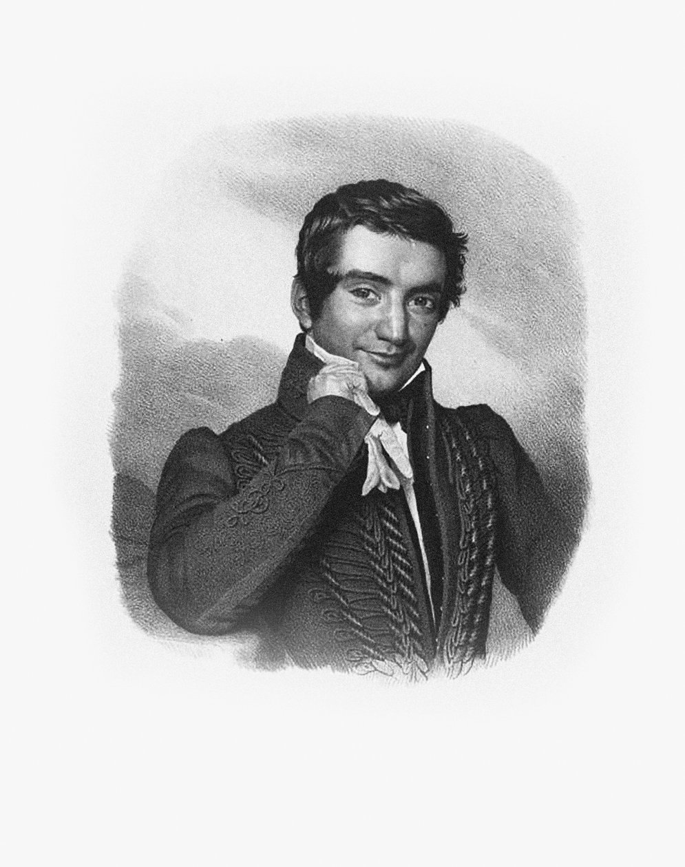 Portræt af komponisten Cesare Pugni 1802-1870. af Unbekannt