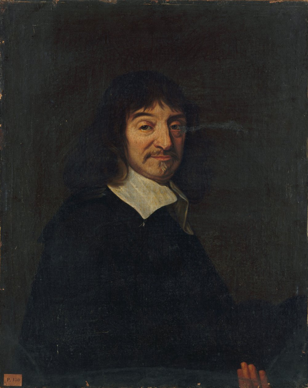 Portræt af filosoffen René Descartes 1596-1650. af Unbekannt