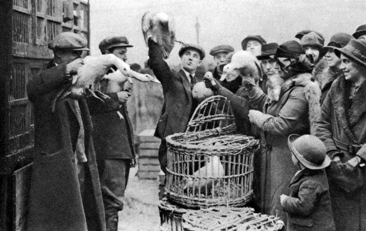 Fjerkræhandlere, Caledonian Market, London, 1926-1927 af Unbekannt