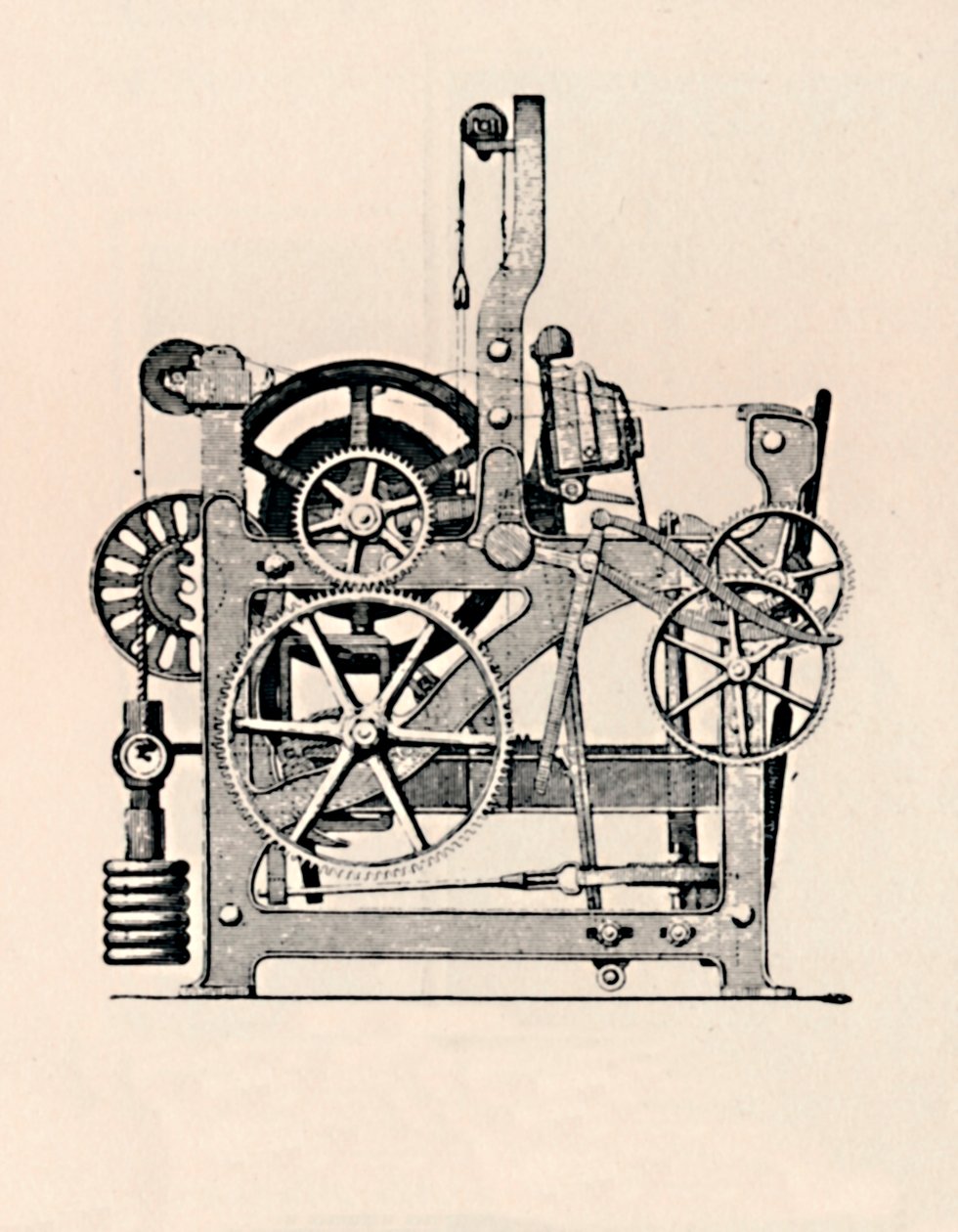 Power Loom fra siden, 1836, 1904 af Unbekannt