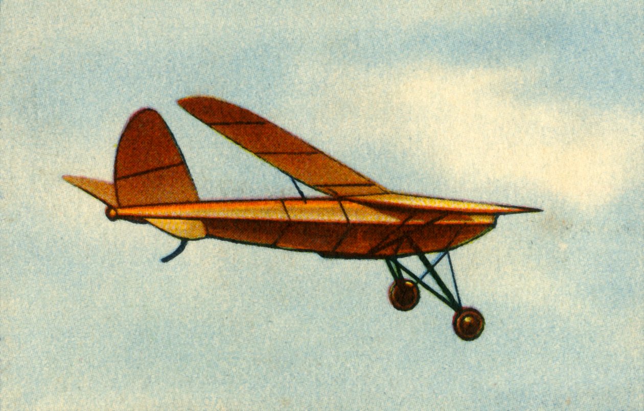 Motordrevet modelfly, 1932. af Unbekannt