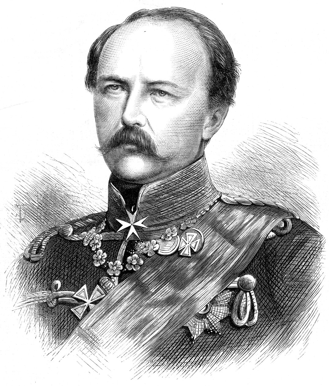 Prins Frederick Charles Nicholas af Preussen 1828-1885, 1870 af Unbekannt