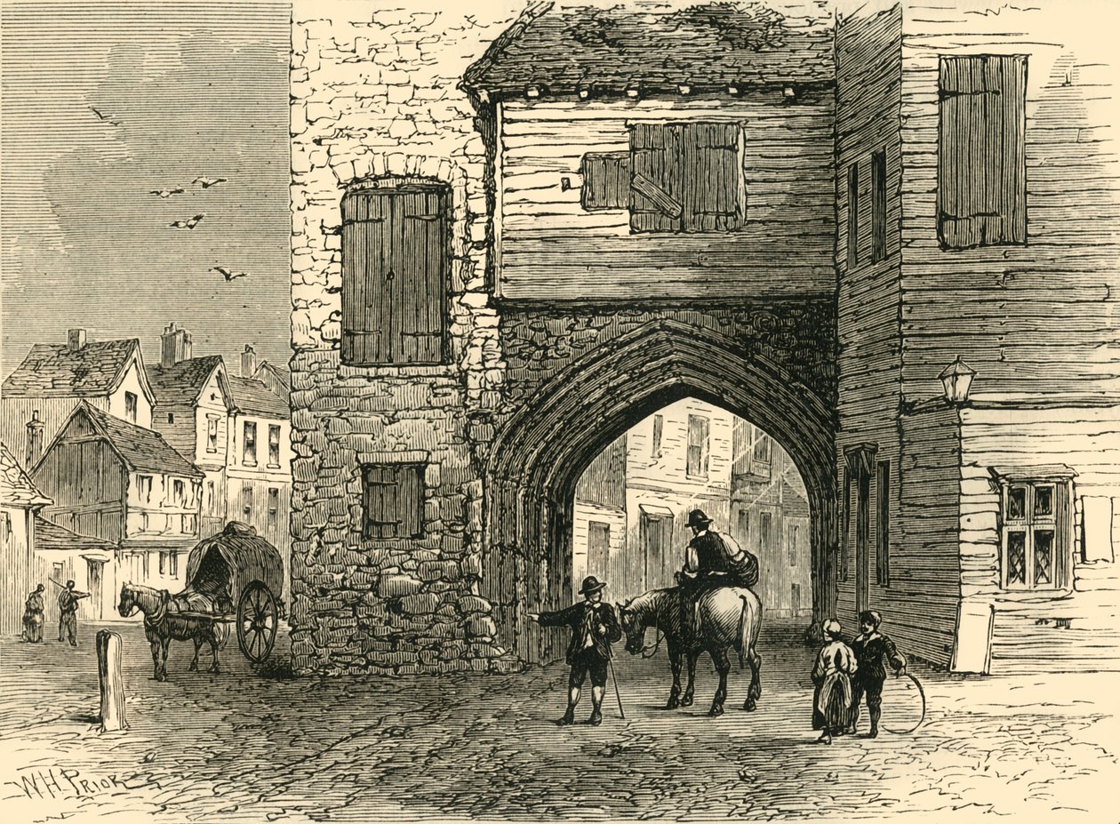 Priory of St. Mary Overy, 1700, c1878. af Unbekannt