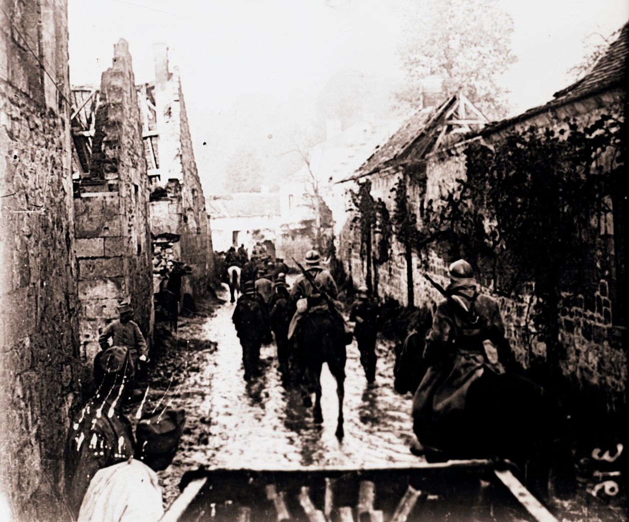 Krigsfanger, Bucy-le-Long, Nordfrankrig, c1914-c1918 af Unbekannt