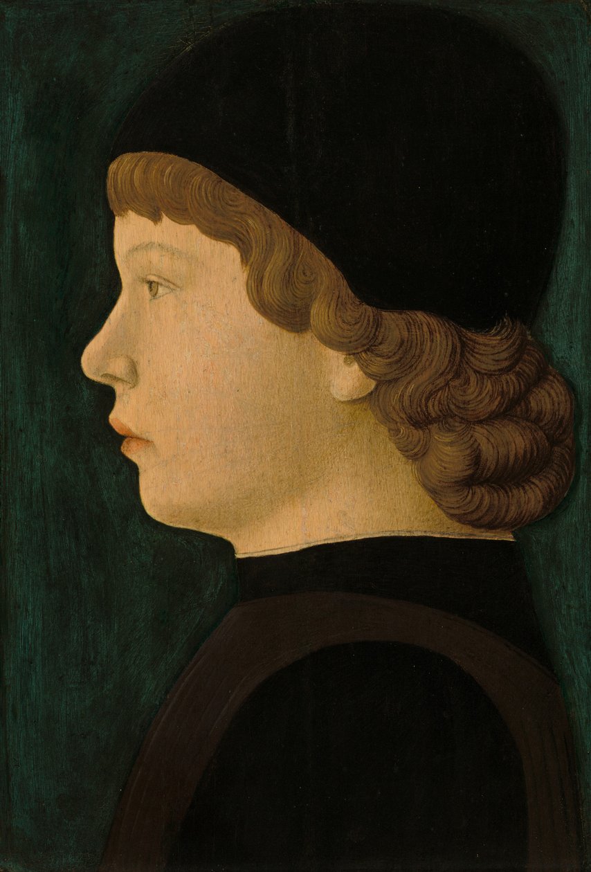 Profilportræt af en dreng, ca. 14601470. af Unbekannt