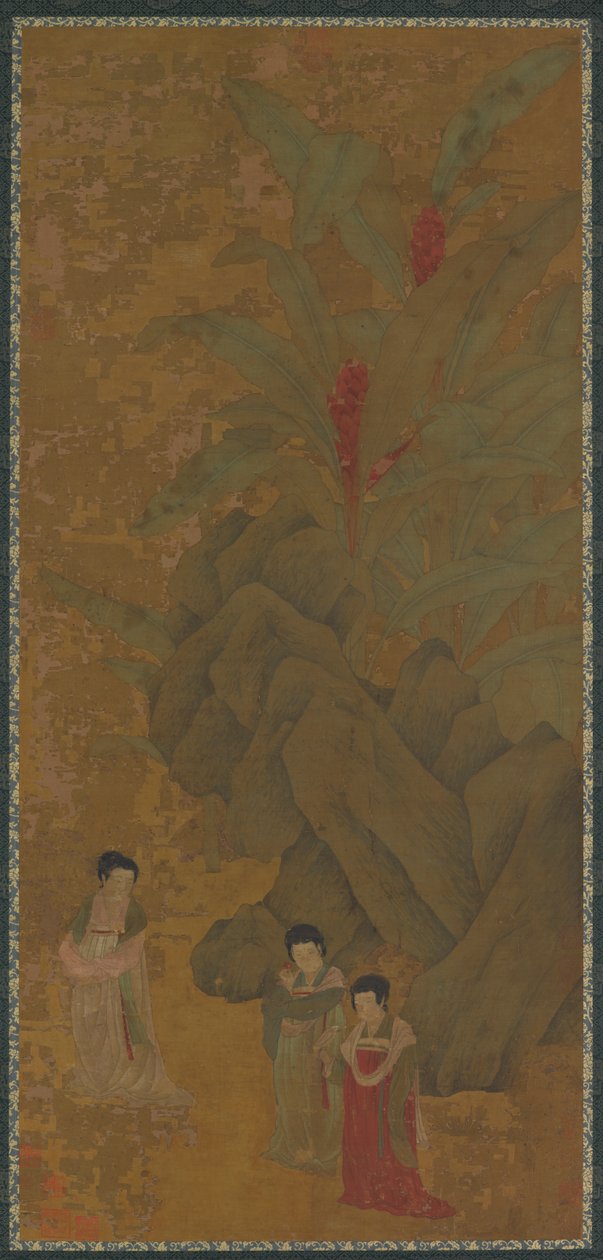 Promenading Ladies, Sandsynligvis Yuan-dynastiet, 1300-tallet. af Unbekannt