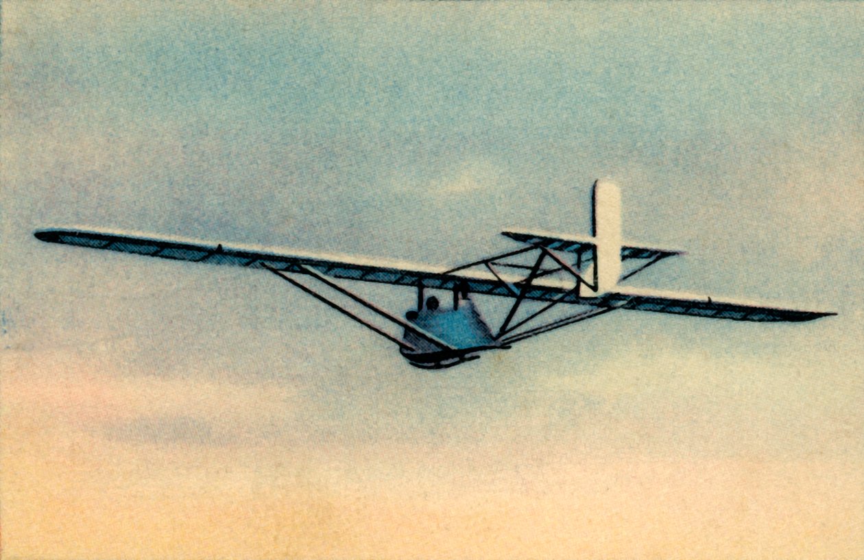 Elev i camoufleret Zögling træningssvævefly, 1932. af Unbekannt