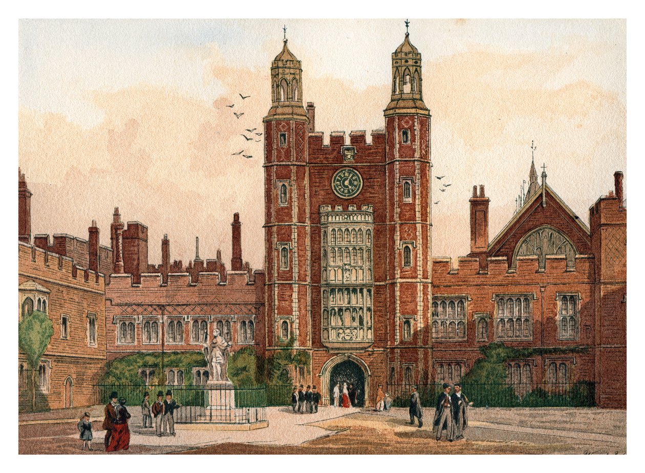 Quadrangle af Eton College, 1880 af Unbekannt