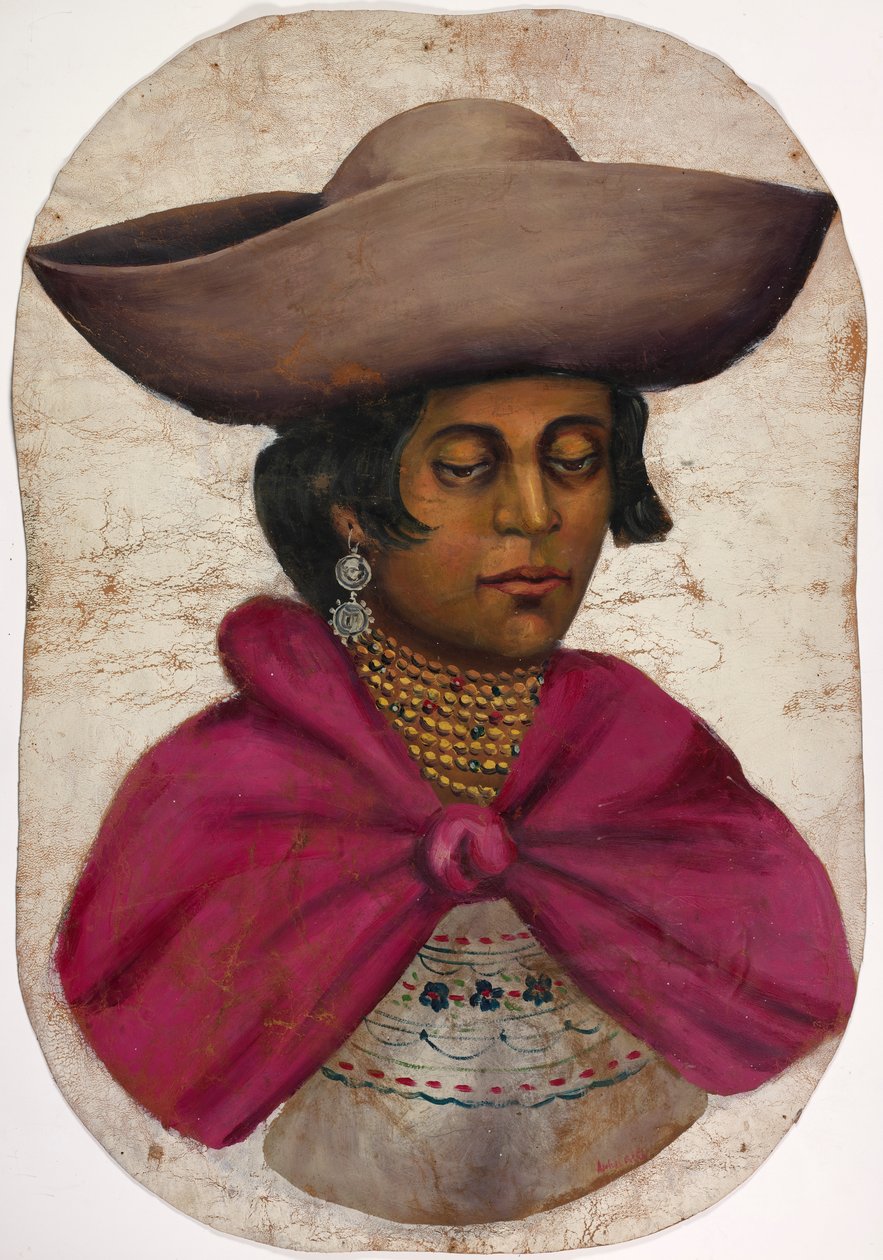 Quechua indisk kvinde, Rub. 1920. af Unbekannt