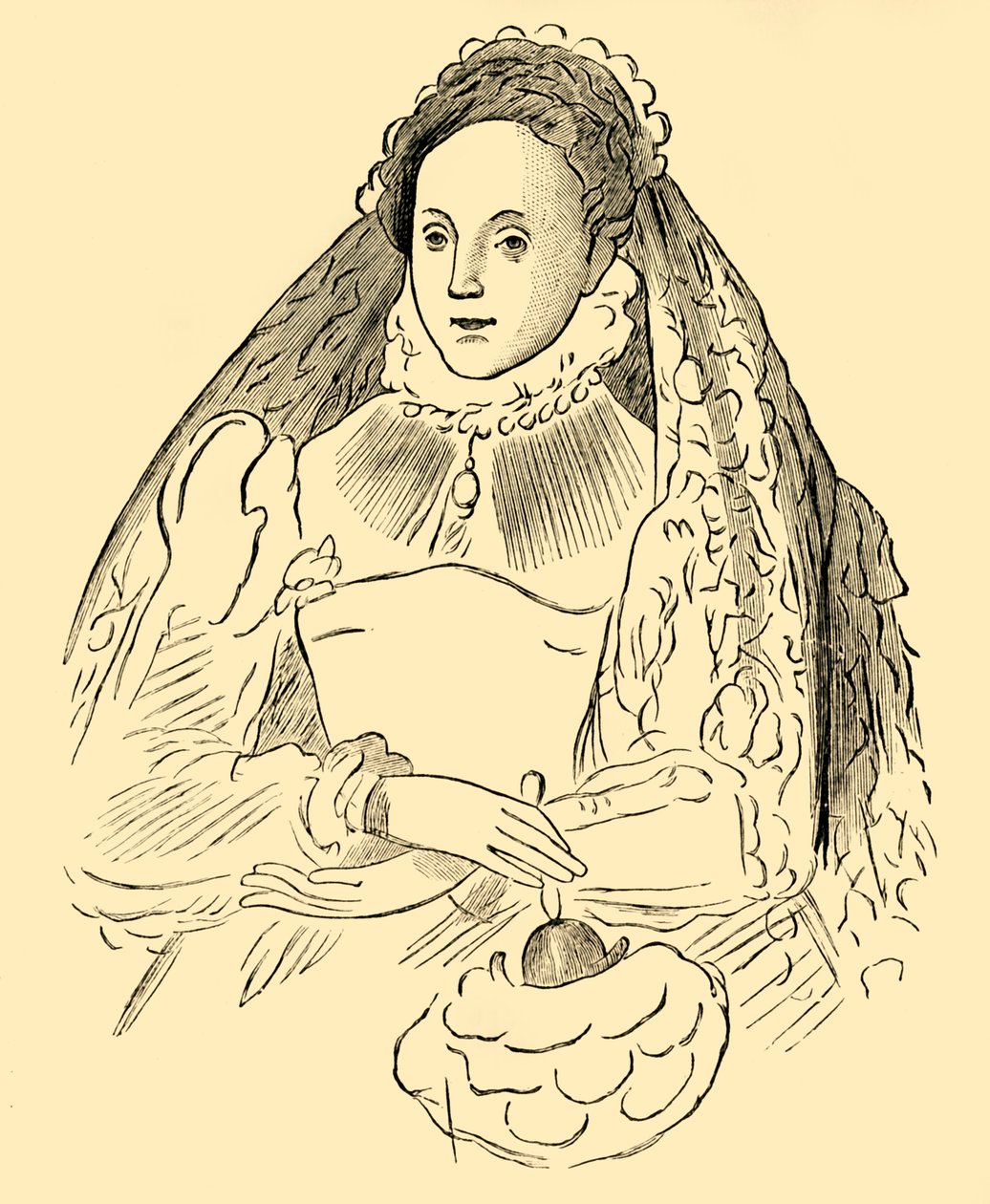 Dronning Elizabeth, 1881. af Unbekannt