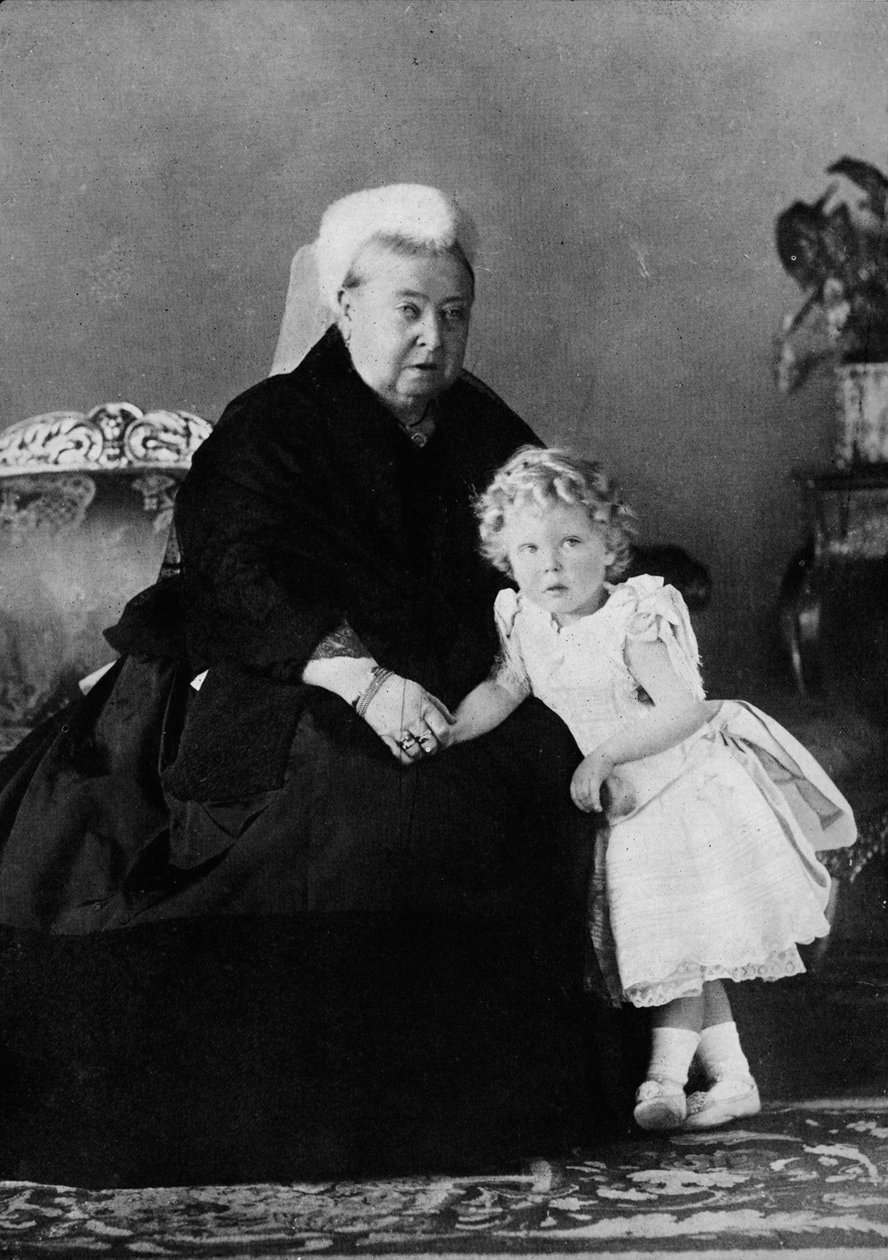 Dronning Victoria og Edward VIII, c1898 1936 af Unbekannt