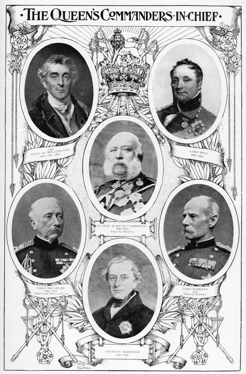 Dronning Victorias øverstbefalende, 1901 af Unbekannt