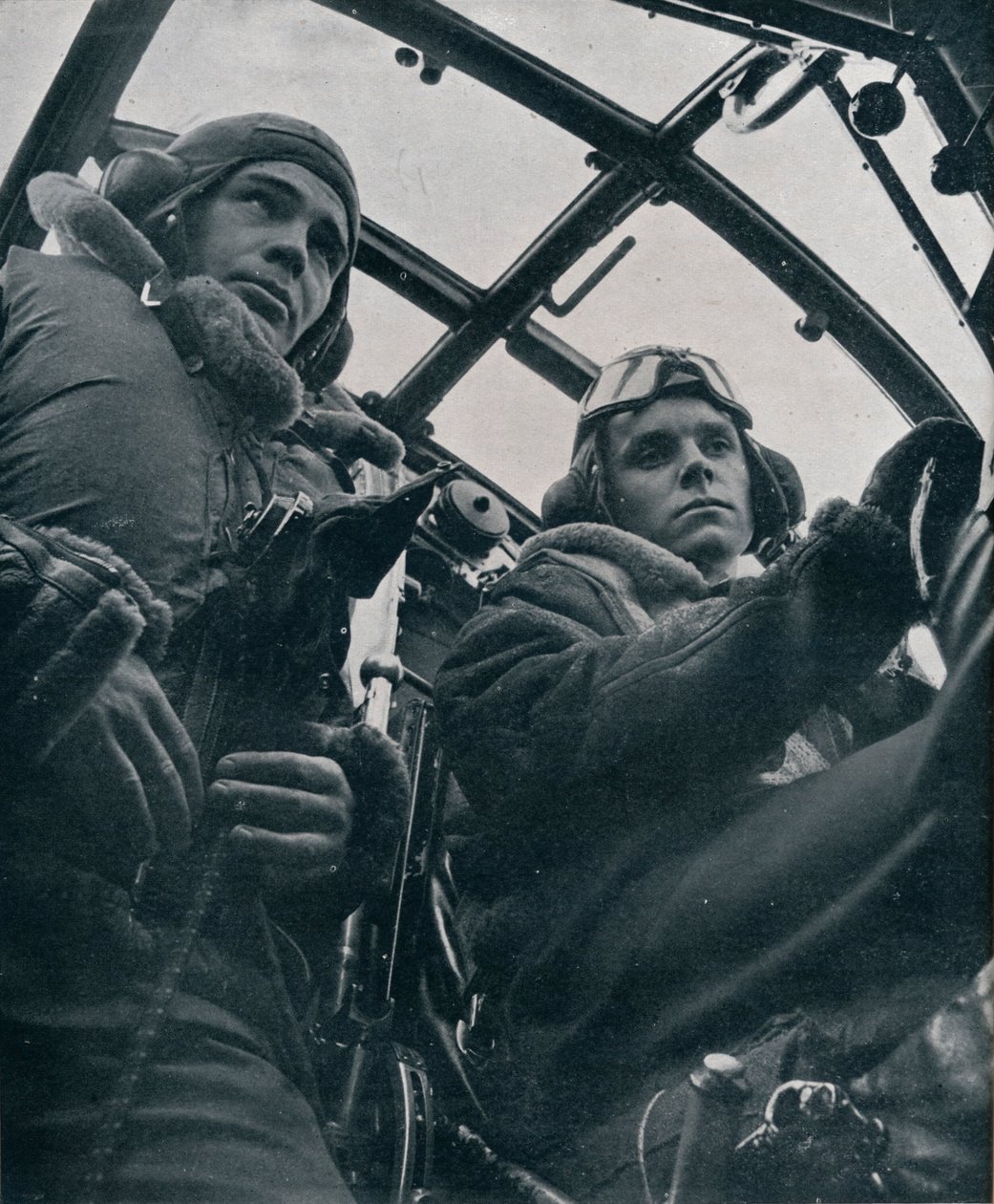RAF bombeflypilot og anden pilot, 1941 af Unbekannt