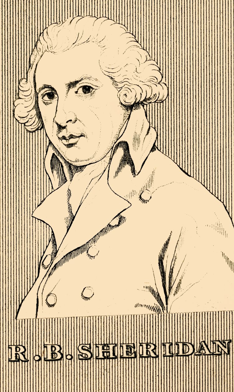 R. B. Sheridan, 1751-1816, 1830. af Unbekannt
