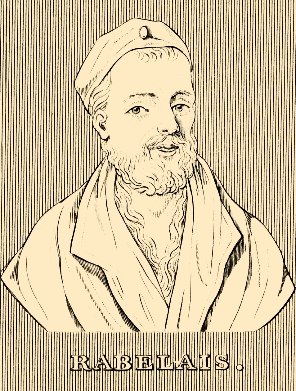 Rabelais, c1483-1553, 1830. af Unbekannt