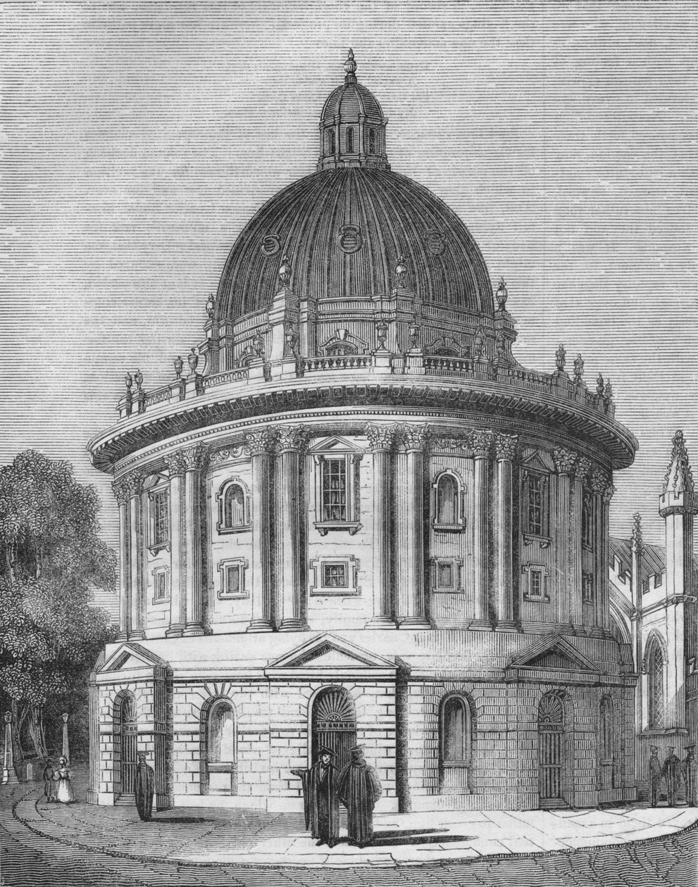 Radcliffes bibliotek, 1845 af Unbekannt