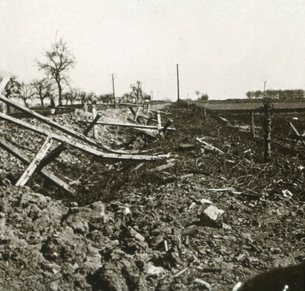 Jernbane, Somme, Nordfrankrig, c1914-c1918 af Unbekannt