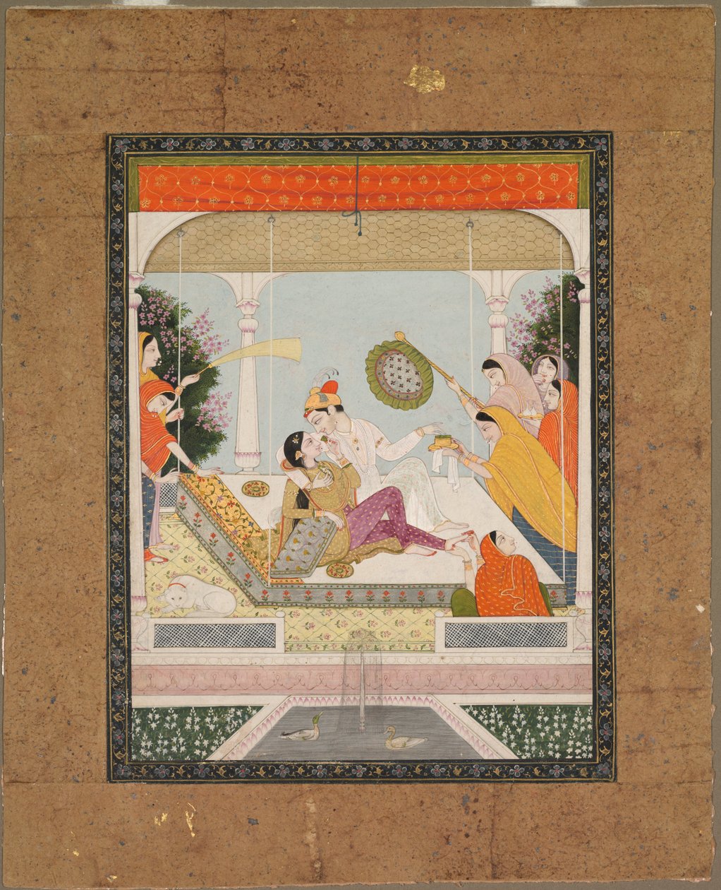 Raja med sin elskede, ca. 1790 - 1800. af Unbekannt