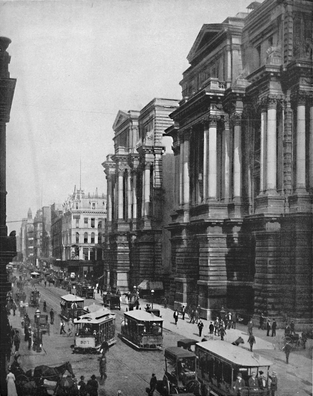 Randolph Street, Chicago, Illinois, c1897. af Unbekannt