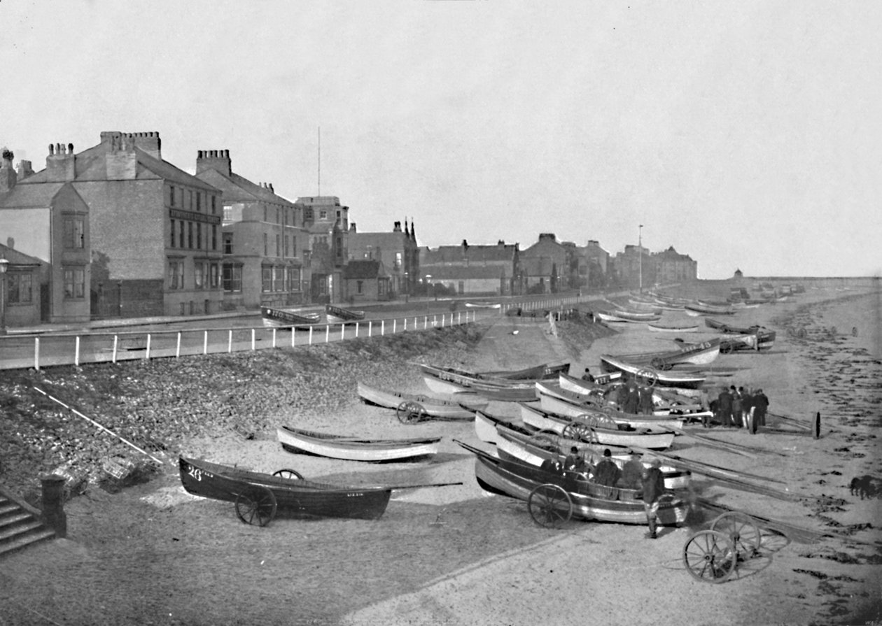 Redcar - Ser langs Esplanaden, 1895 af Unbekannt