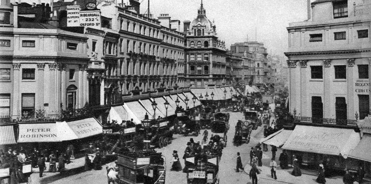 Regent Circus Oxford Circus, London, 1880