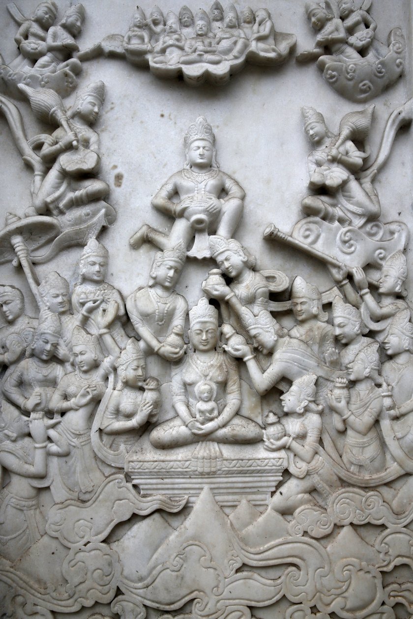 Relieffer uden for Leicester Jain-templet. Det Forenede Kongerige af Unbekannt