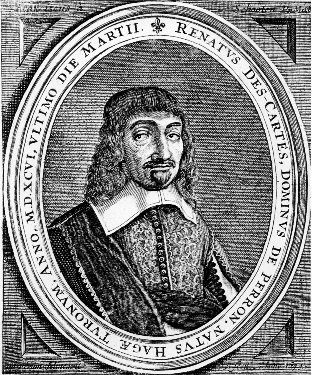 Rene Descartes, fransk filosof og matematiker, 1672 af Unbekannt