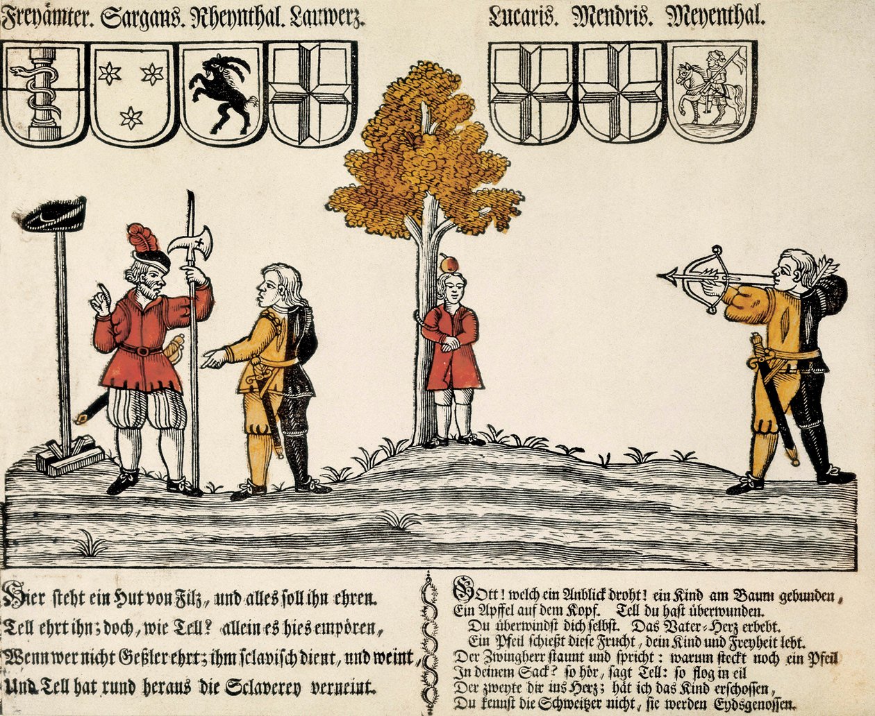 Repræsentation af Guillaume Tell af Unbekannt