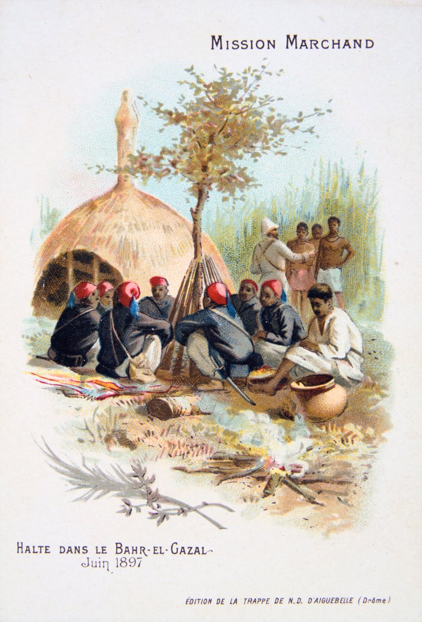 Hvil i Bahr-el-Ghazal, juni 1897 af Unbekannt