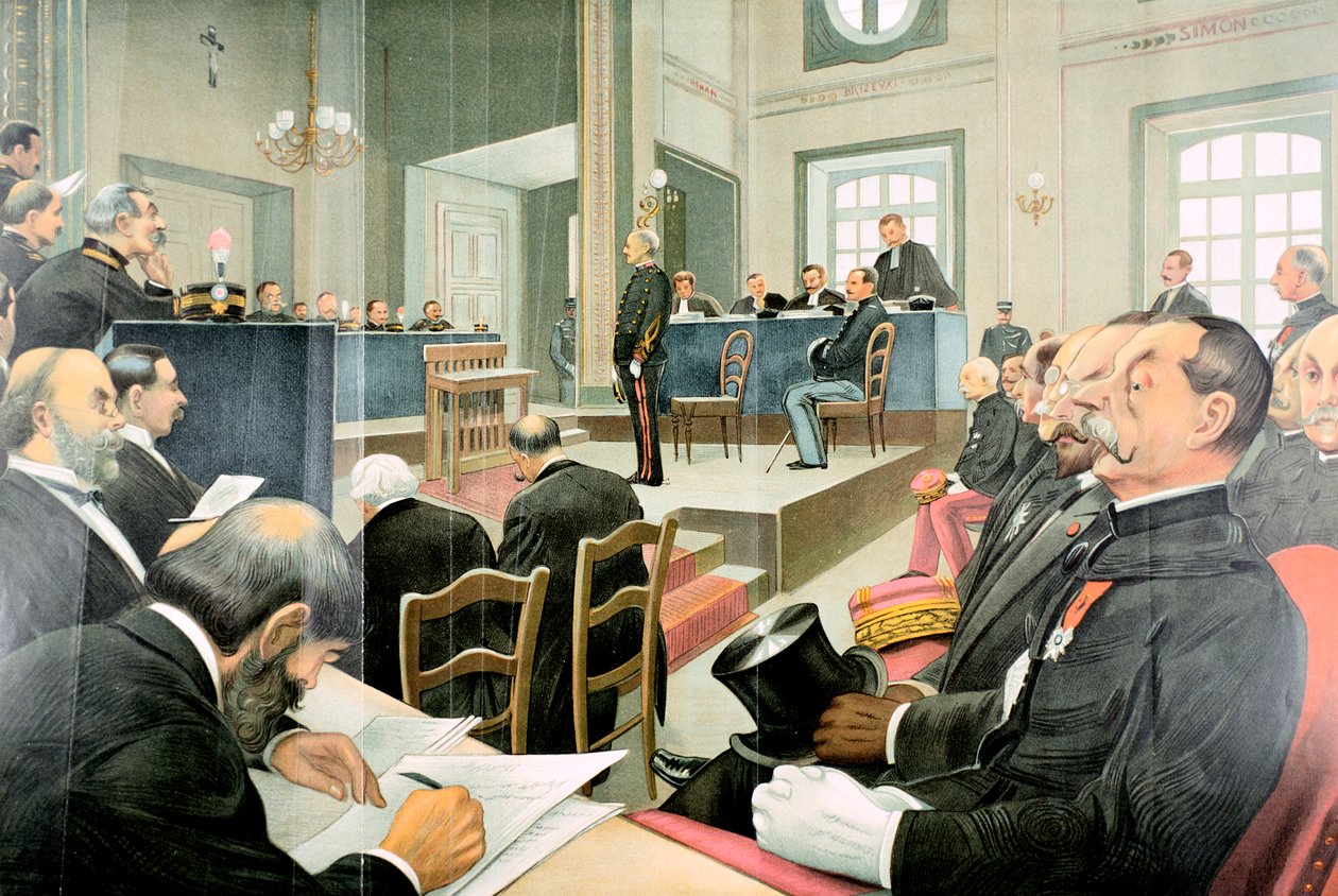 Genretssag mod Albert Dreyfus, Rennes, Frankrig, 1899 af Unbekannt