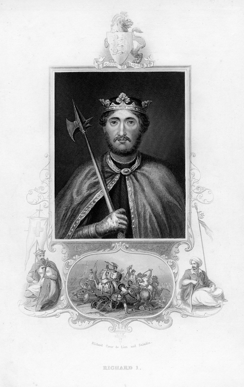 Richard I, konge af England, c1850 af Unbekannt