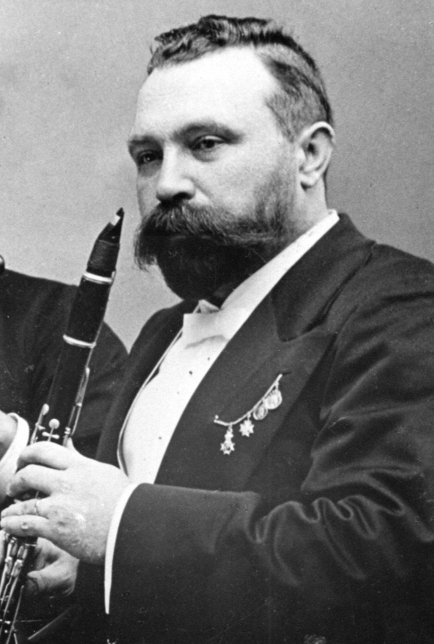 Richard Mühlfeld, tysk klarinettist, 1890