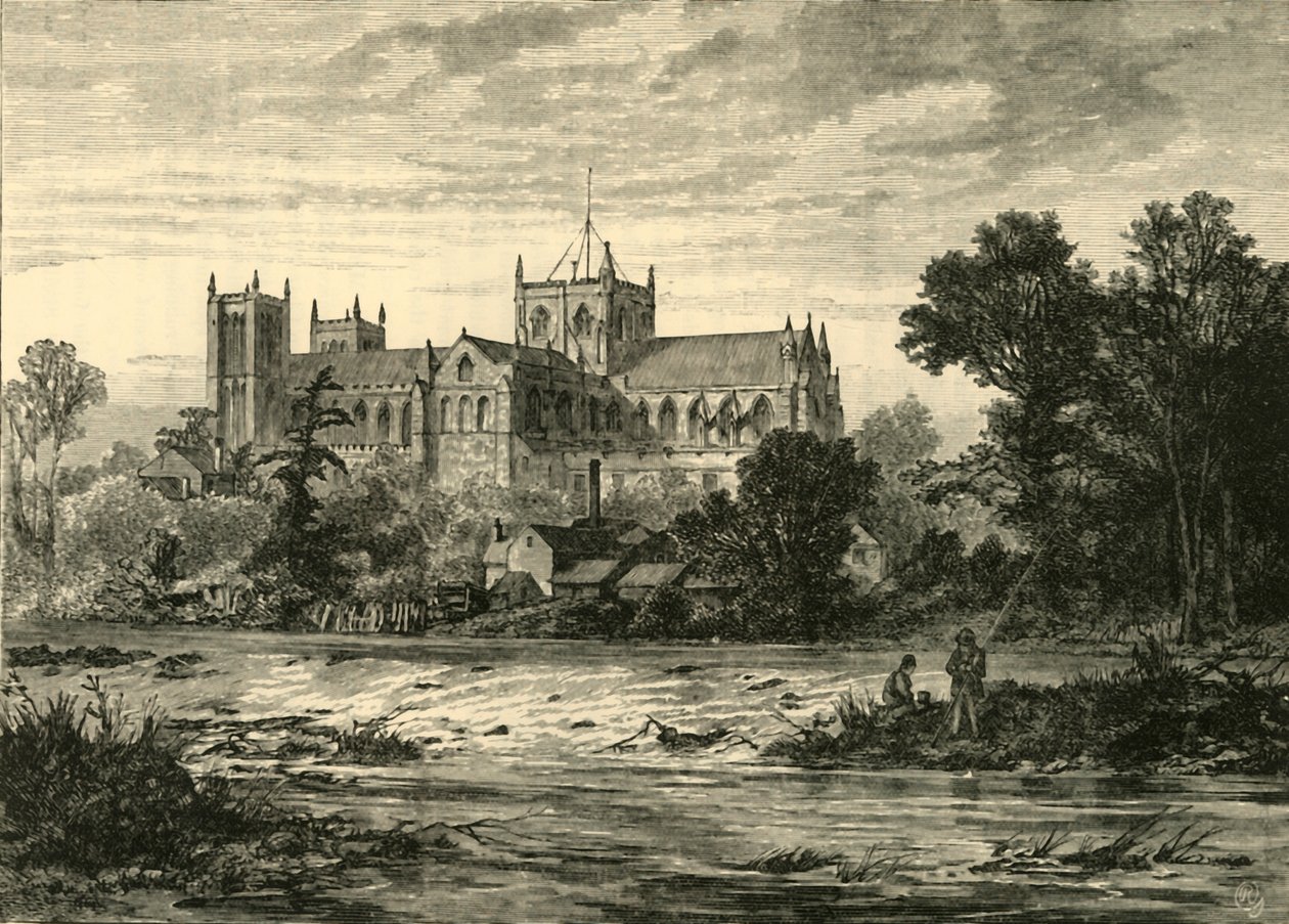 Ripon Minster, fra sydøst, 1898. af Unbekannt