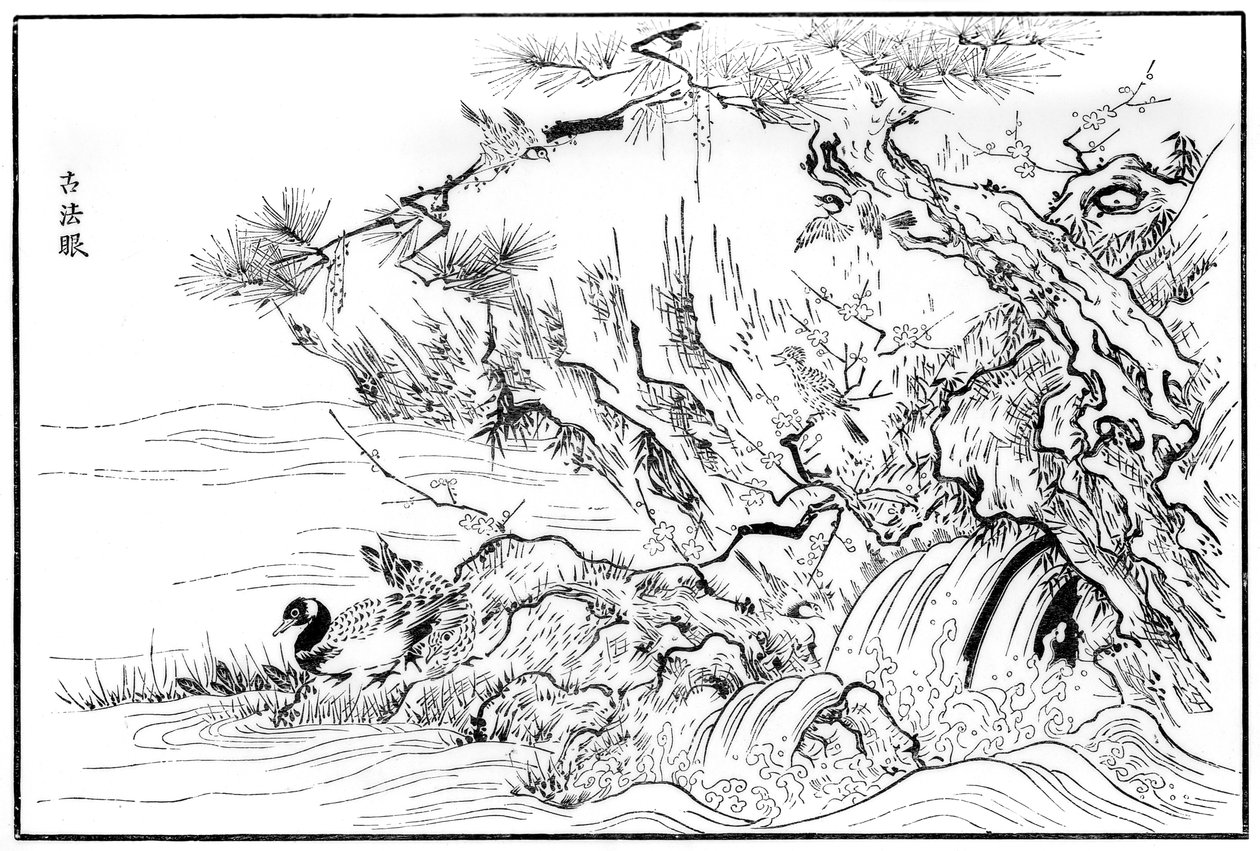 Flodscene, 1500-tallet 1886 af Unbekannt