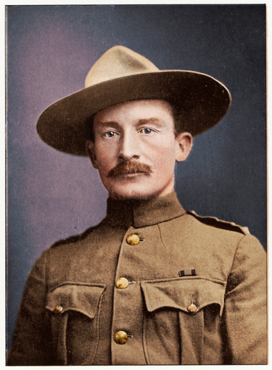 Robert Stephenson Smyth Baden-Powell, britisk soldat, c1900. af Unbekannt