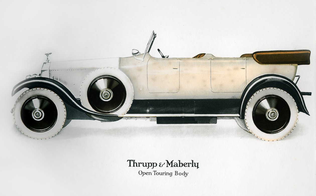 Rolls-Royce med åben touring body, c1910-1929 af Unbekannt