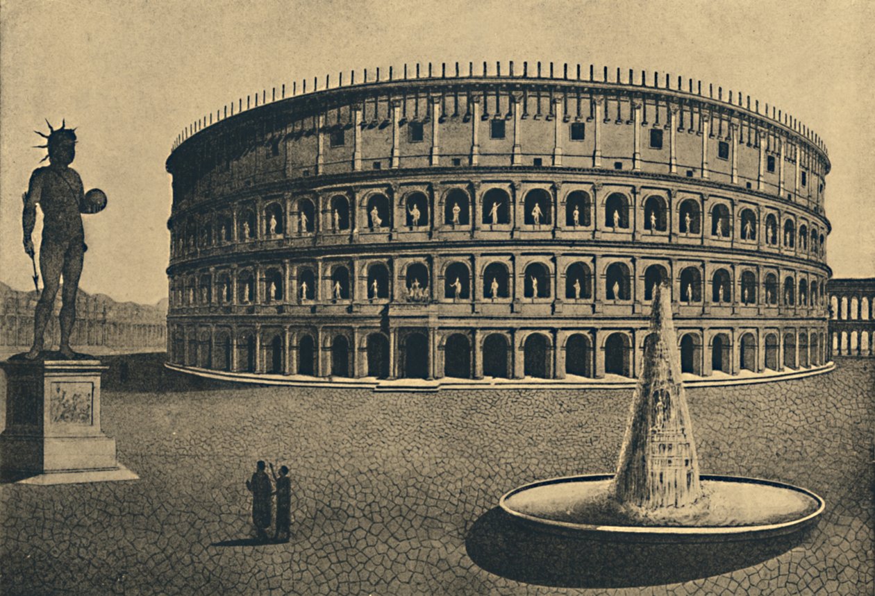 Roma - Imaginær rekonstruktion af Colosseum, 1910 af Unbekannt