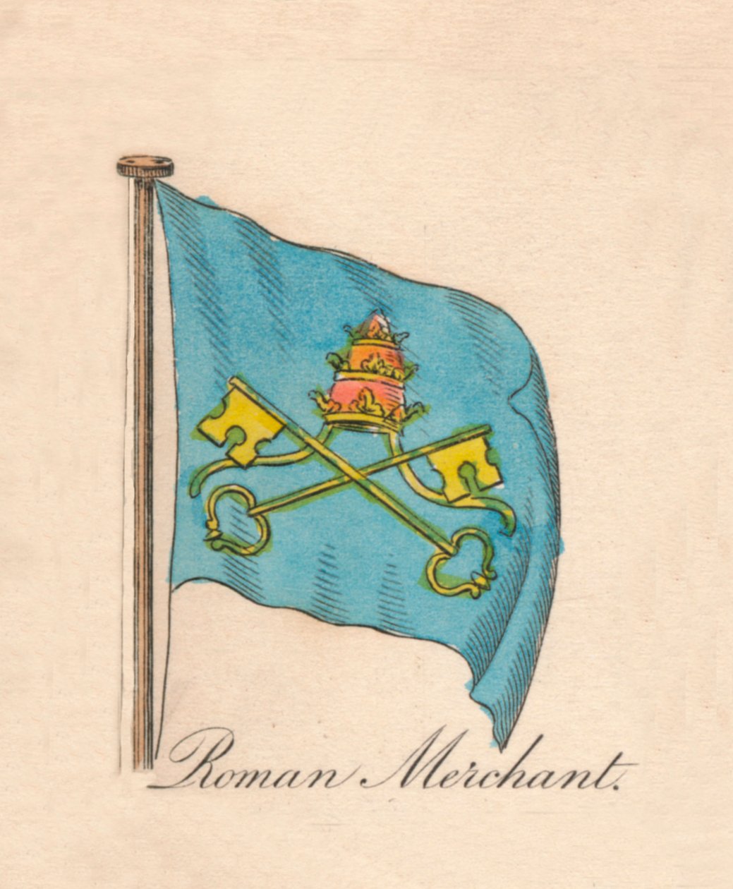 romersk købmand, 1838 af Unbekannt