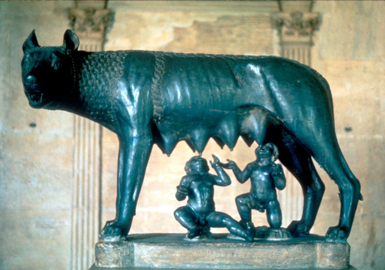 Romulus og Remus, c500 f.Kr af Unbekannt