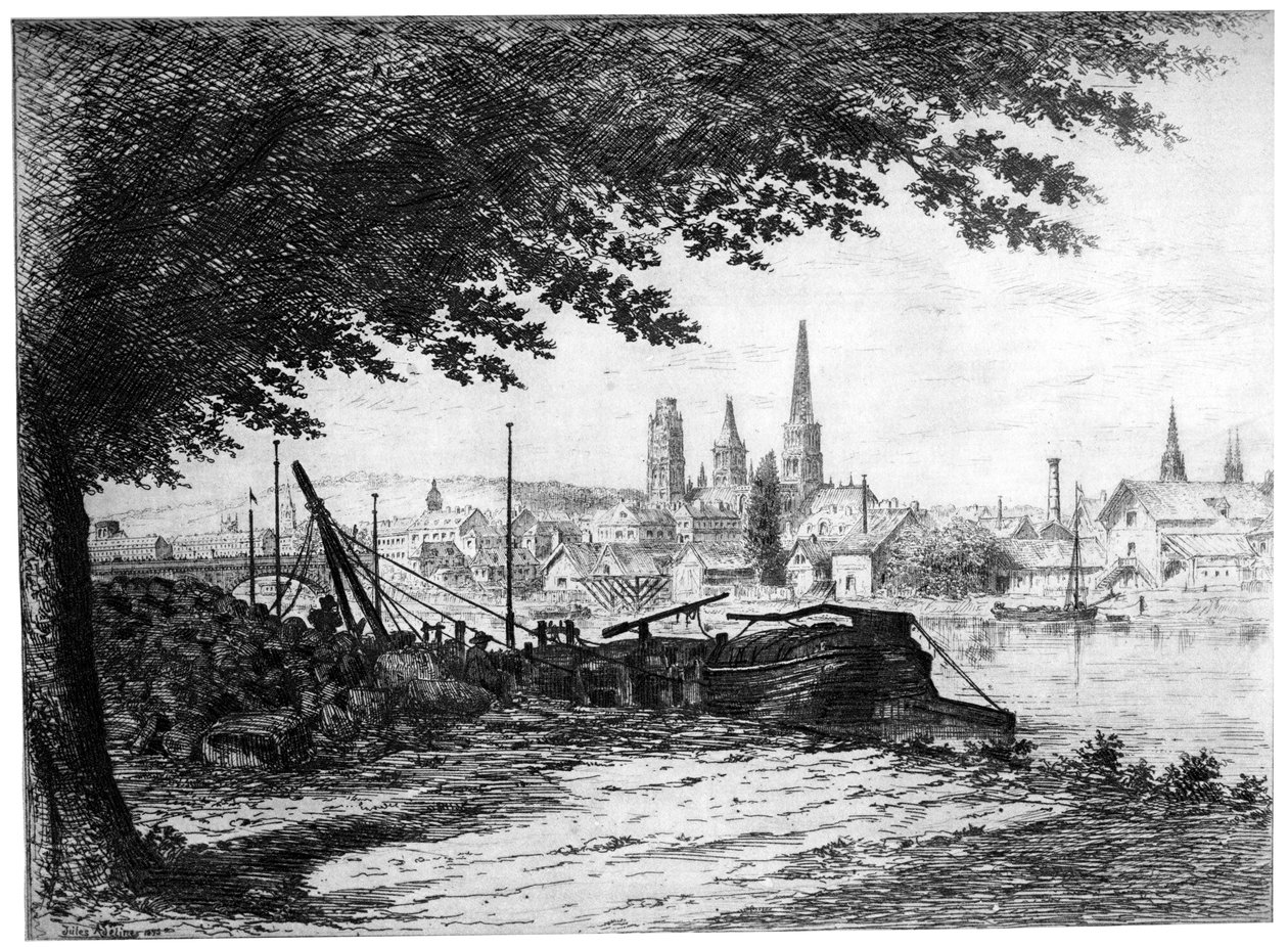Rouen erobringen af ​​Cours-la-Reine, c1865-1905 1924 af Unbekannt