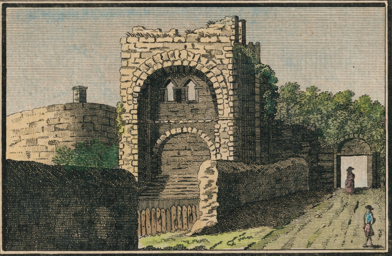 Rougemond Castle i Exeter, 1700-tallet af Unbekannt