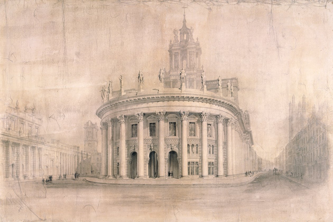 Royal Exchange, London, 1838 af Unbekannt